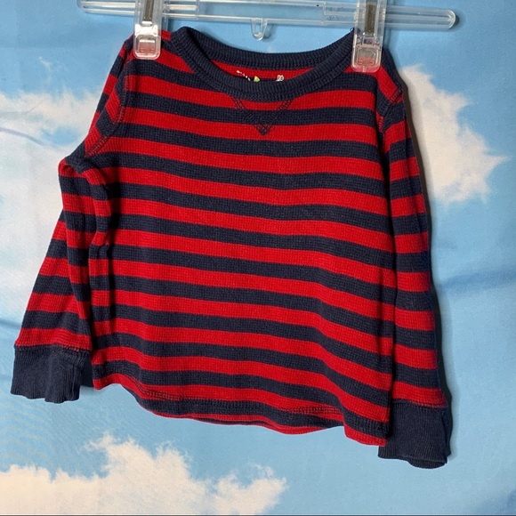Jumping Beans- Red & Blue Striped  Shirt 18M - Picture 2 of 5